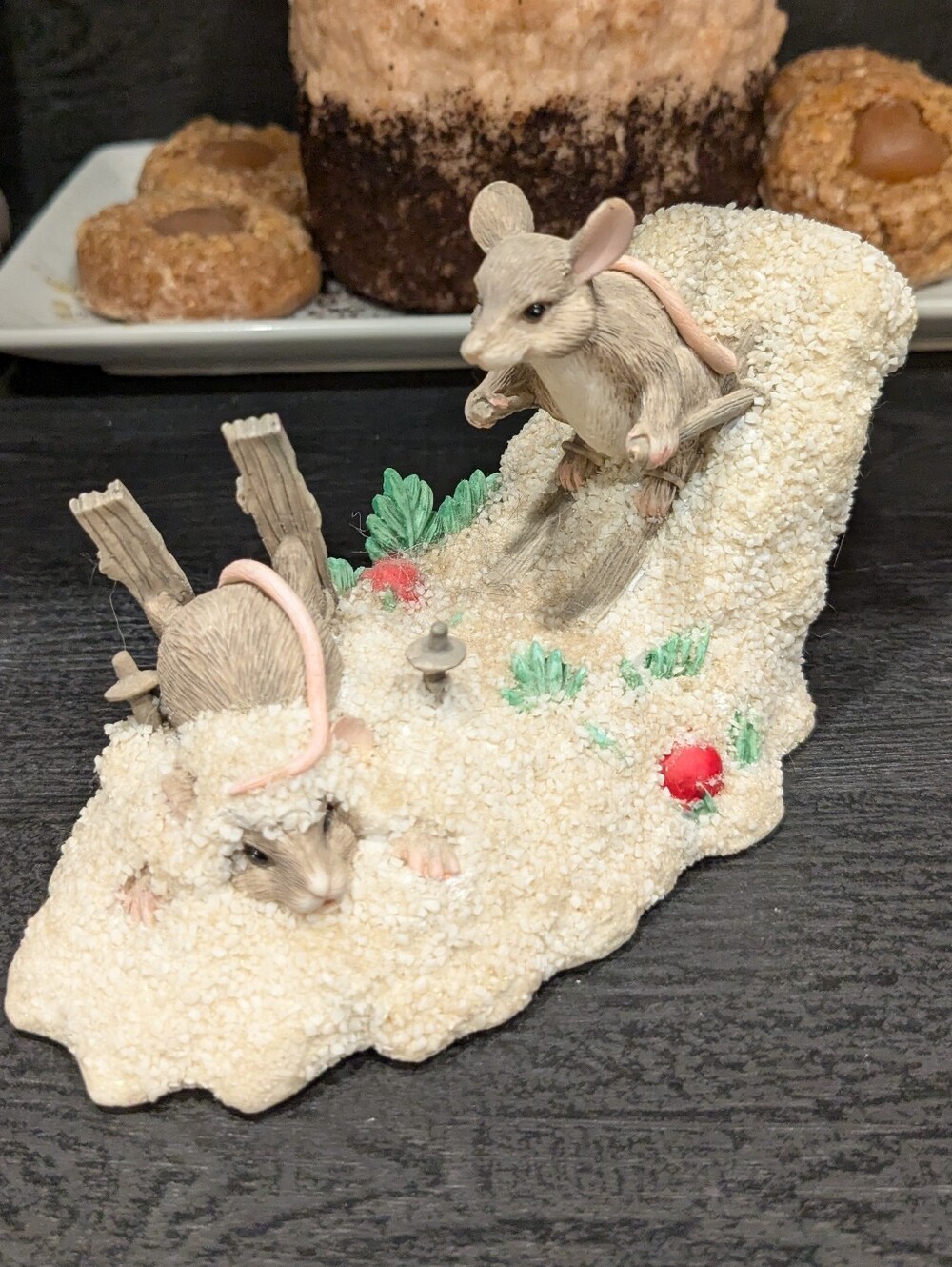 Silvestri Vintage Charming Tails Mice Figurine Hot Doggin By Dean Griff